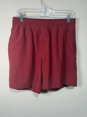 Rhone Men's Commuter Elastic Waist Performance Athletic Shorts, Maroon